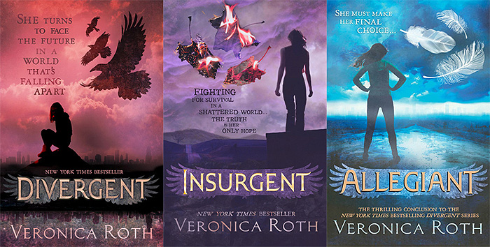 Divergent Trilogy UK Cover - Trilogia di Divergent Copertine Britanniche- Veronica Roth